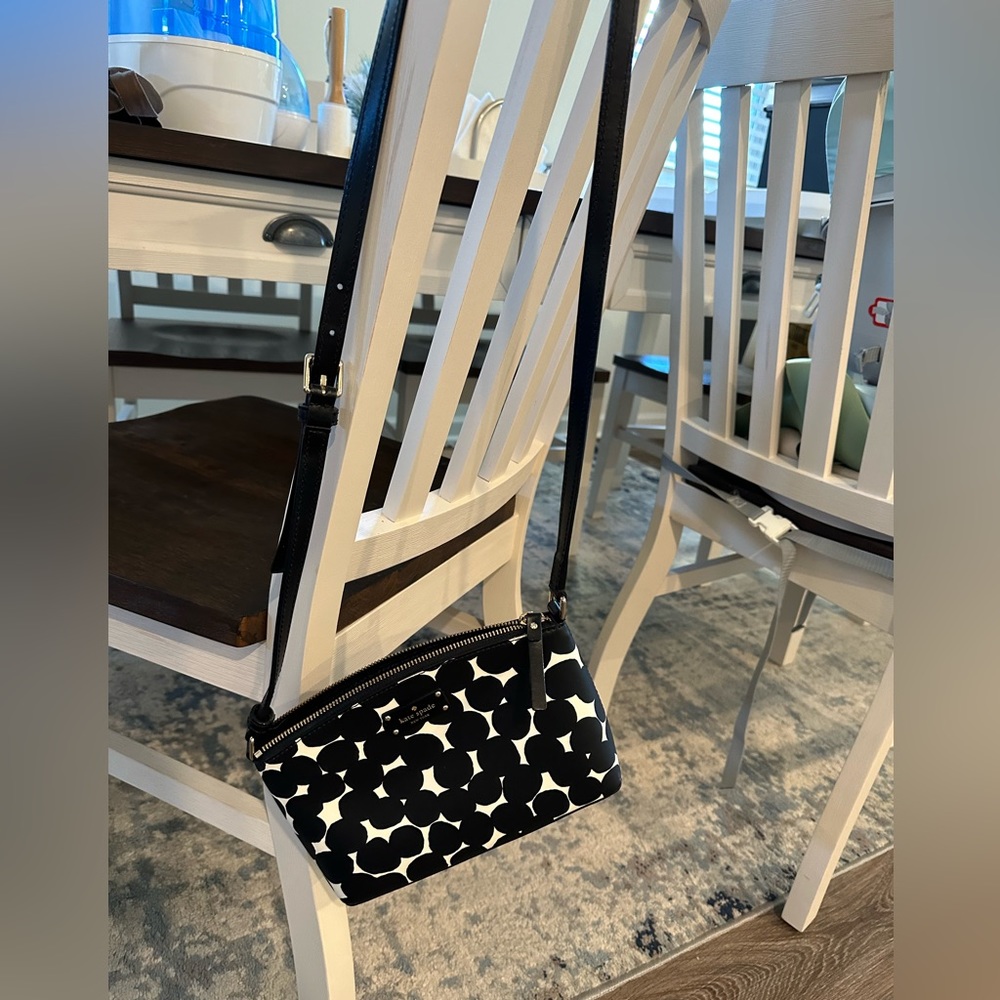 Kate Spade black and white purse